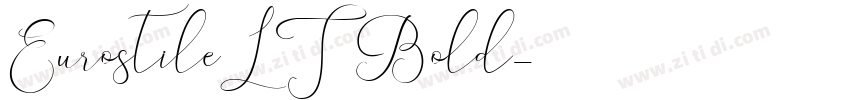 EurostileLT Bold字体转换